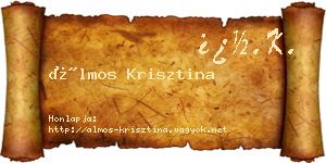 Álmos Krisztina névjegykártya